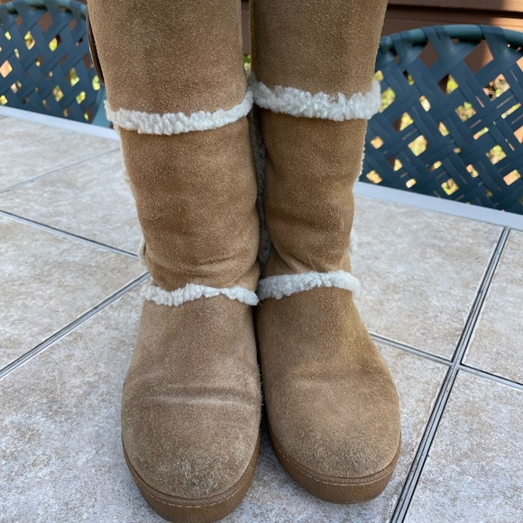 Tory Burch Amelie Shearling suede snow boots - Picture 6 of 12